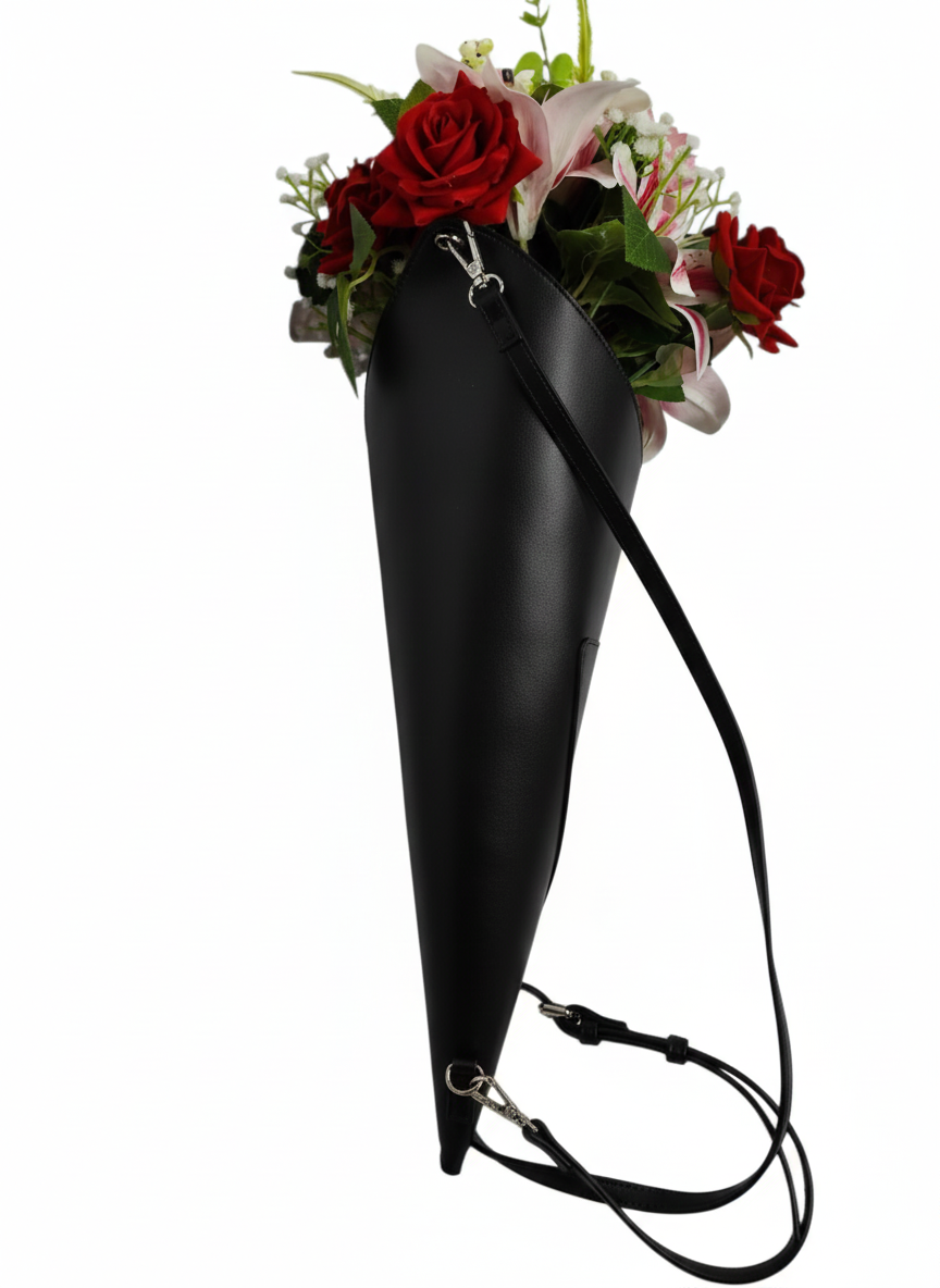 Berchell Bouquet Bag Blue rose, pink rose, cherry blossom