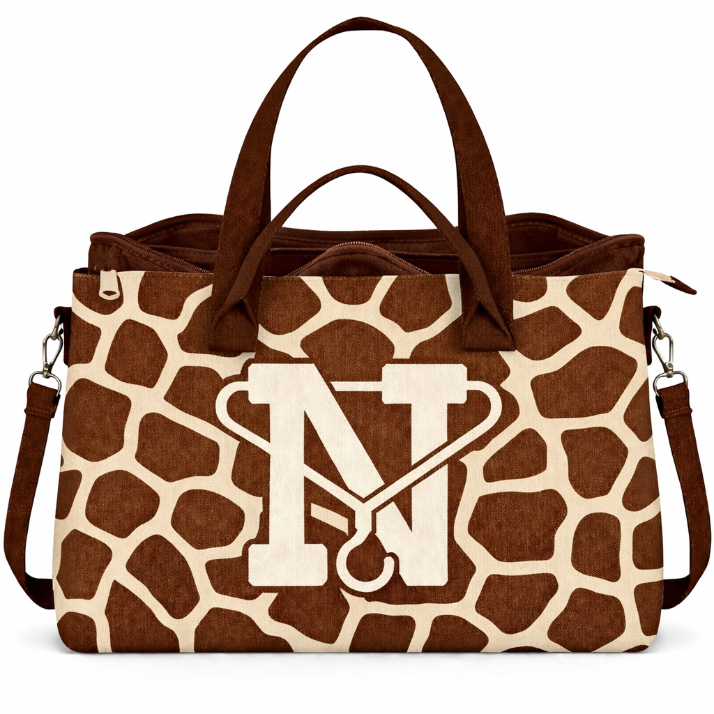 Afrooklyn Ankees Messenger Crossbody *GIRAFFE* + Organizer Insert