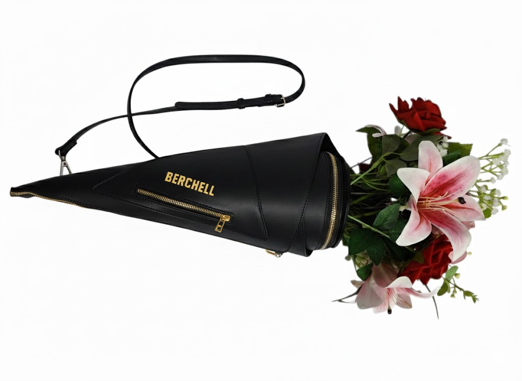 Berchell Bouquet Bag Blue rose, pink rose, cherry blossom