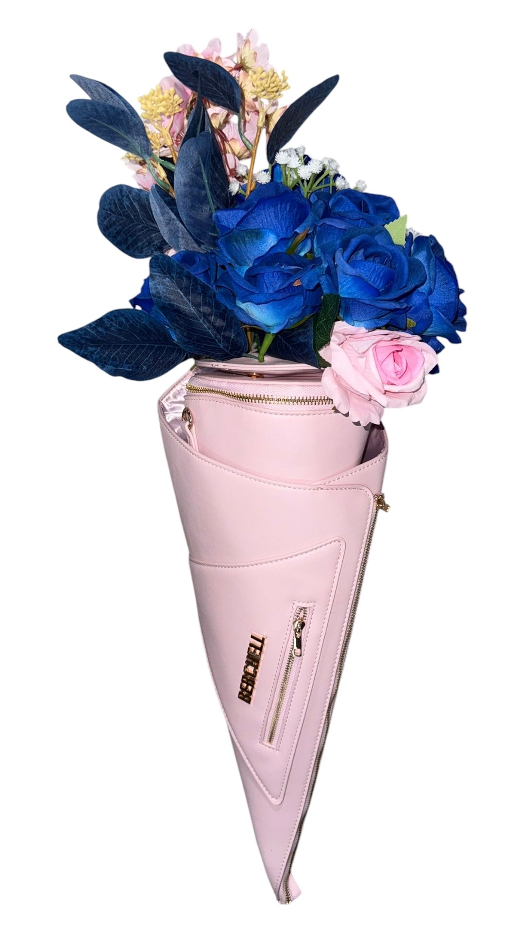 Berchell Bouquet Bag Blue rose, pink rose, cherry blossom