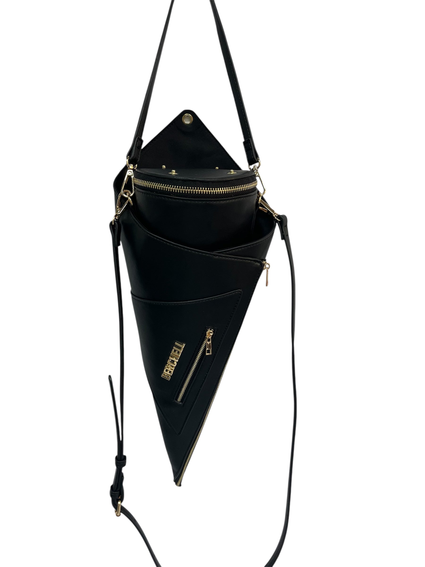 Berchell Bouquet Bag Black (Pink Arrangement)