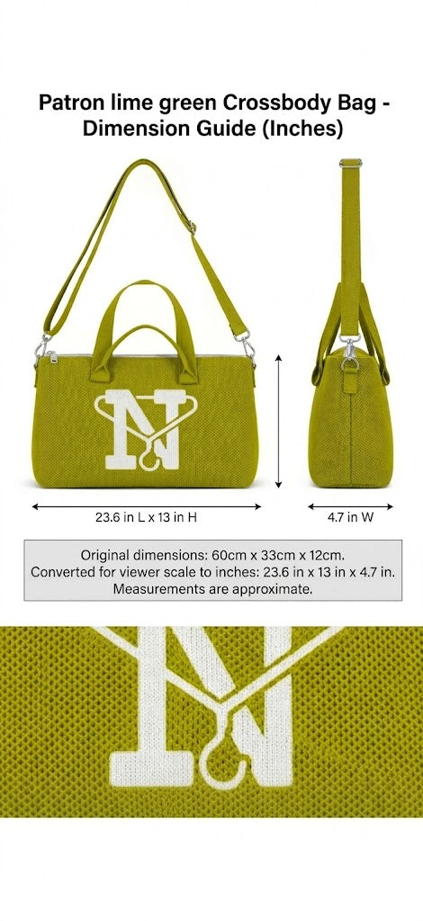 Afrooklyn Ankees Messenger Crossbody *PATRON 🍋‍🟩 GREEN* + Organizer Insert