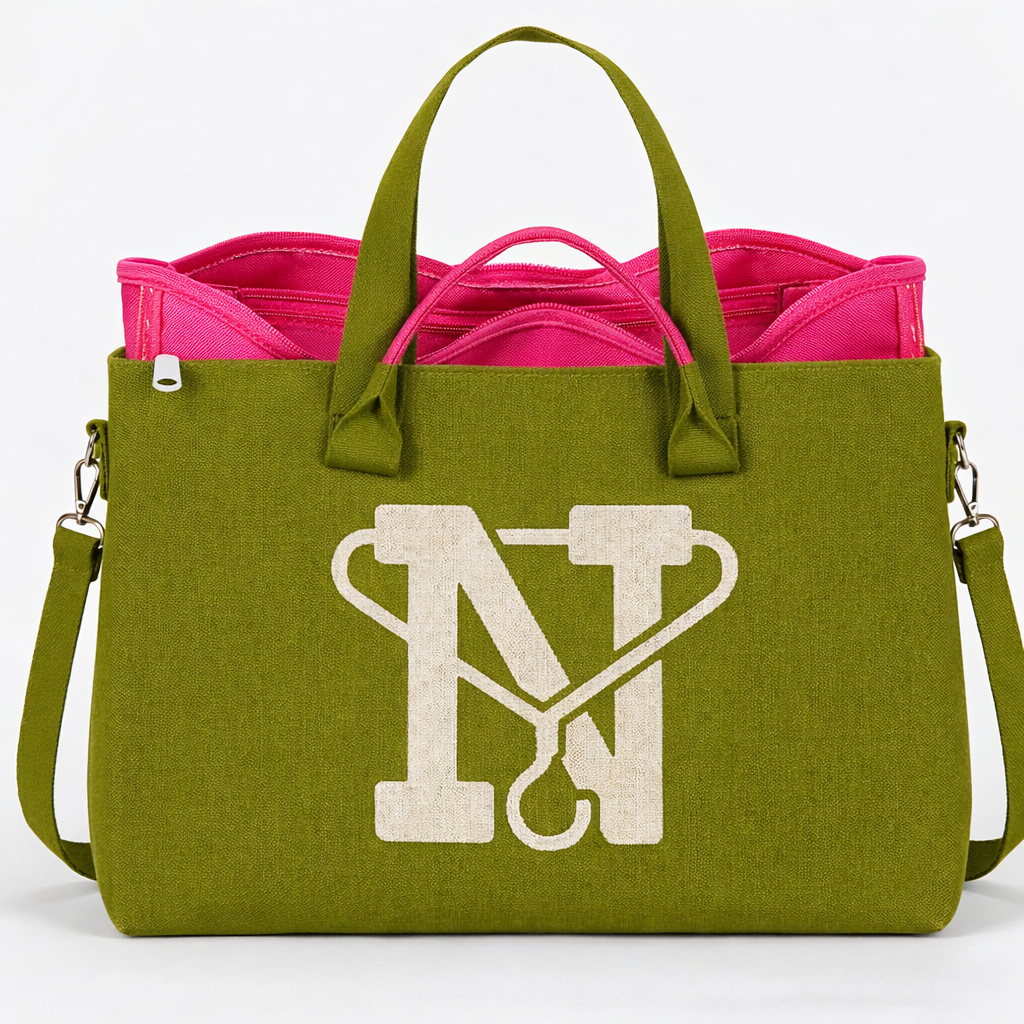 Afrooklyn Ankees Messenger Crossbody *PATRON 🍋‍🟩 GREEN* + Organizer Insert