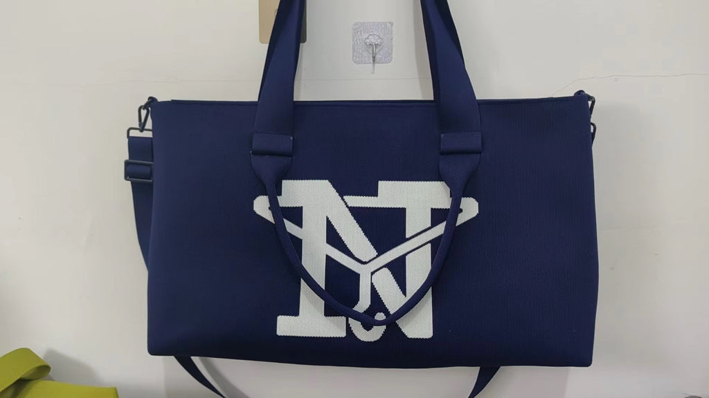 Afrooklyn Ankees Messenger Crossbody *FITTED 🧢 BLUE* + Organizer Insert
